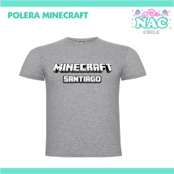Polera Minecraft Logo...