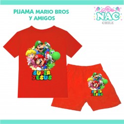 Pijama Mario Luigi Peach...