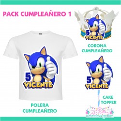 Pack Cumpleaños Sonic...