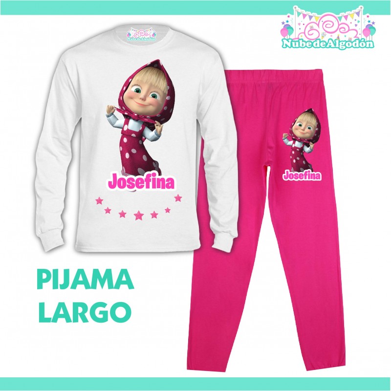 Pijama Masha y el Oso Niño Niña - Nube Algodón Chile