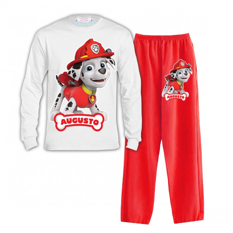 Pijama Marshall Patrol Niño Personalizado - Nube de Algodón
