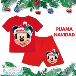Pijama Navidad Mickey Cara...
