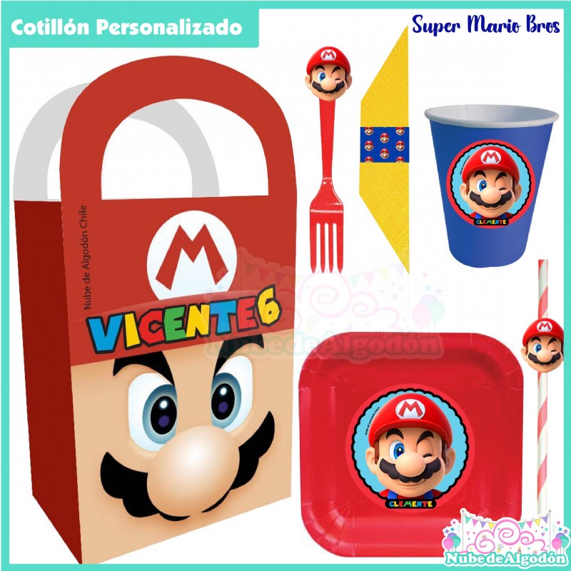 Pack decoración cumpleaños Super Mario Bross - Envío 24h