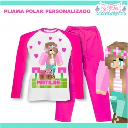 Pijama Polar Minecraft Niña...