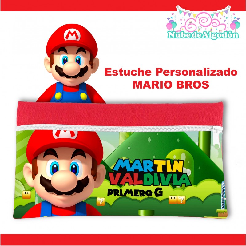 Cotillón Cumpleaños Mario Bros Personalizado - Nube de Algodón Chile