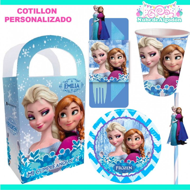  Frozen Princesas Elsa/Ana Temática Personalizada Cumpleaños
