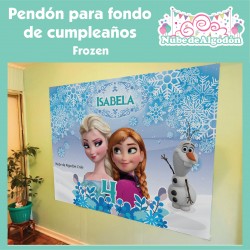 Pendón Frozen Elsa / Ana...